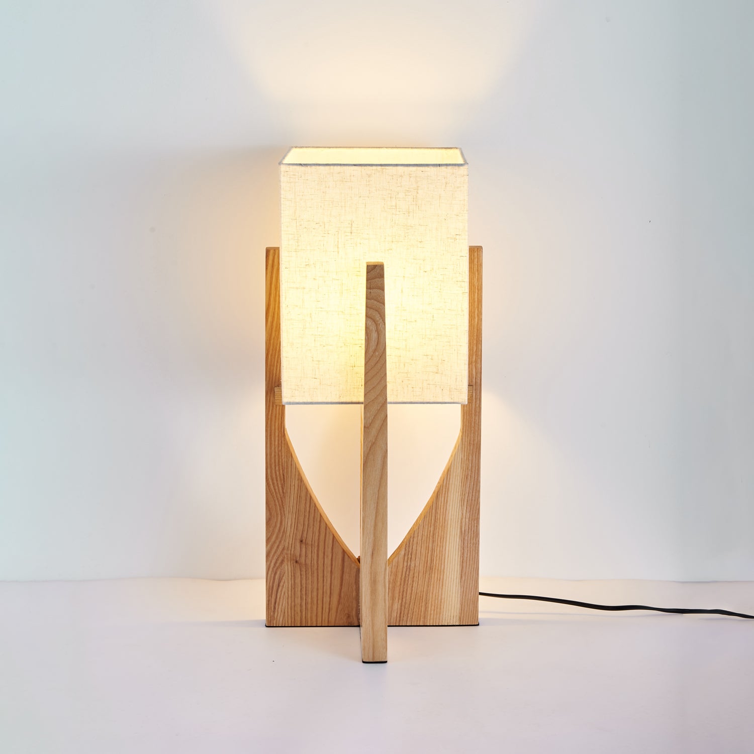 Mid-Century Modern Floor Lamp with U-Shaped Base