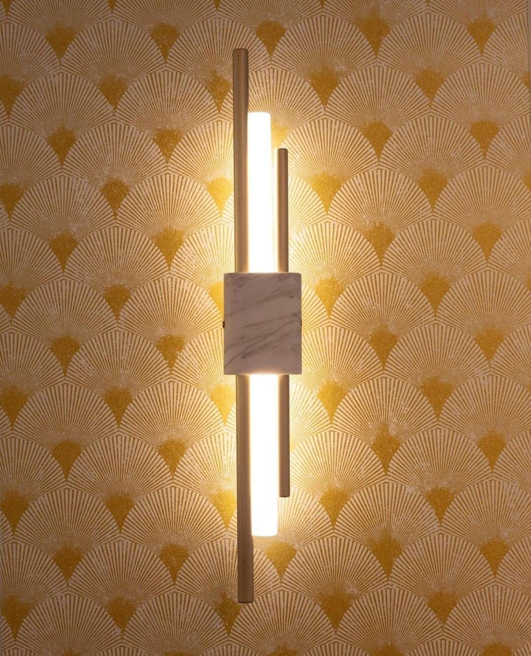 Art Deco Wall Sconce: Cylindrical LED Fixture