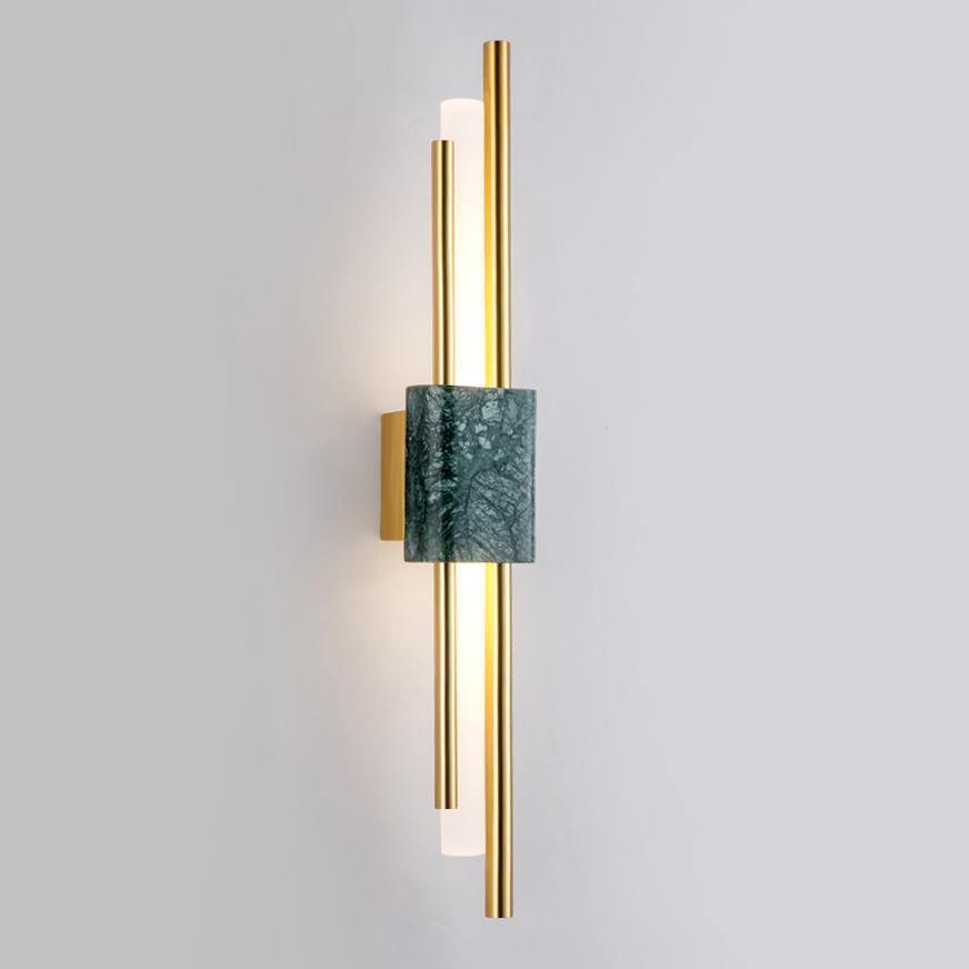 Art Deco Wall Sconce: Cylindrical LED Fixture