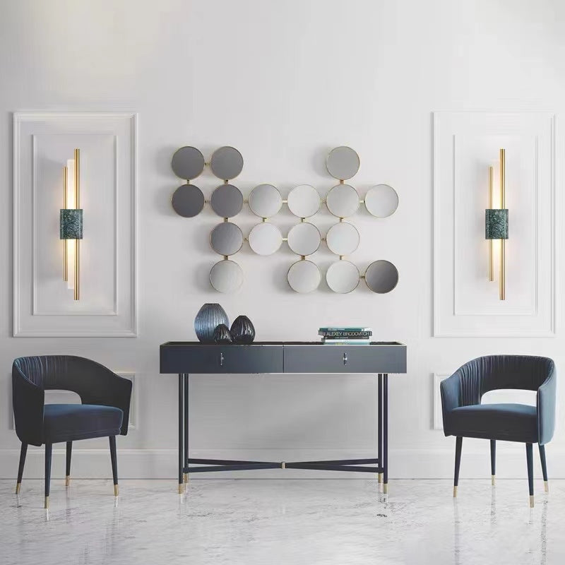 Art Deco Wall Sconce: Cylindrical LED Fixture