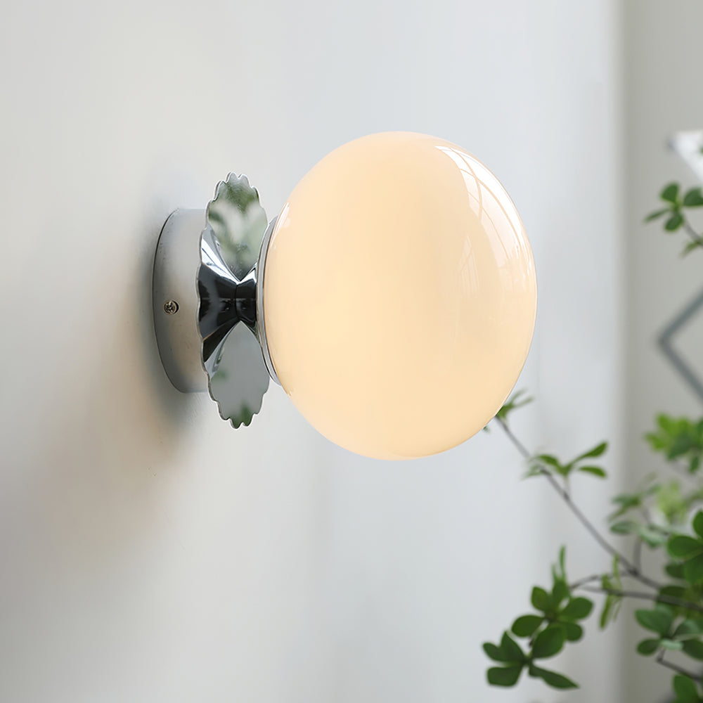 Mid-Century Modern Spherical-Disc Wall Sconce