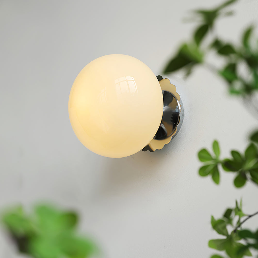 Mid-Century Modern Spherical-Disc Wall Sconce