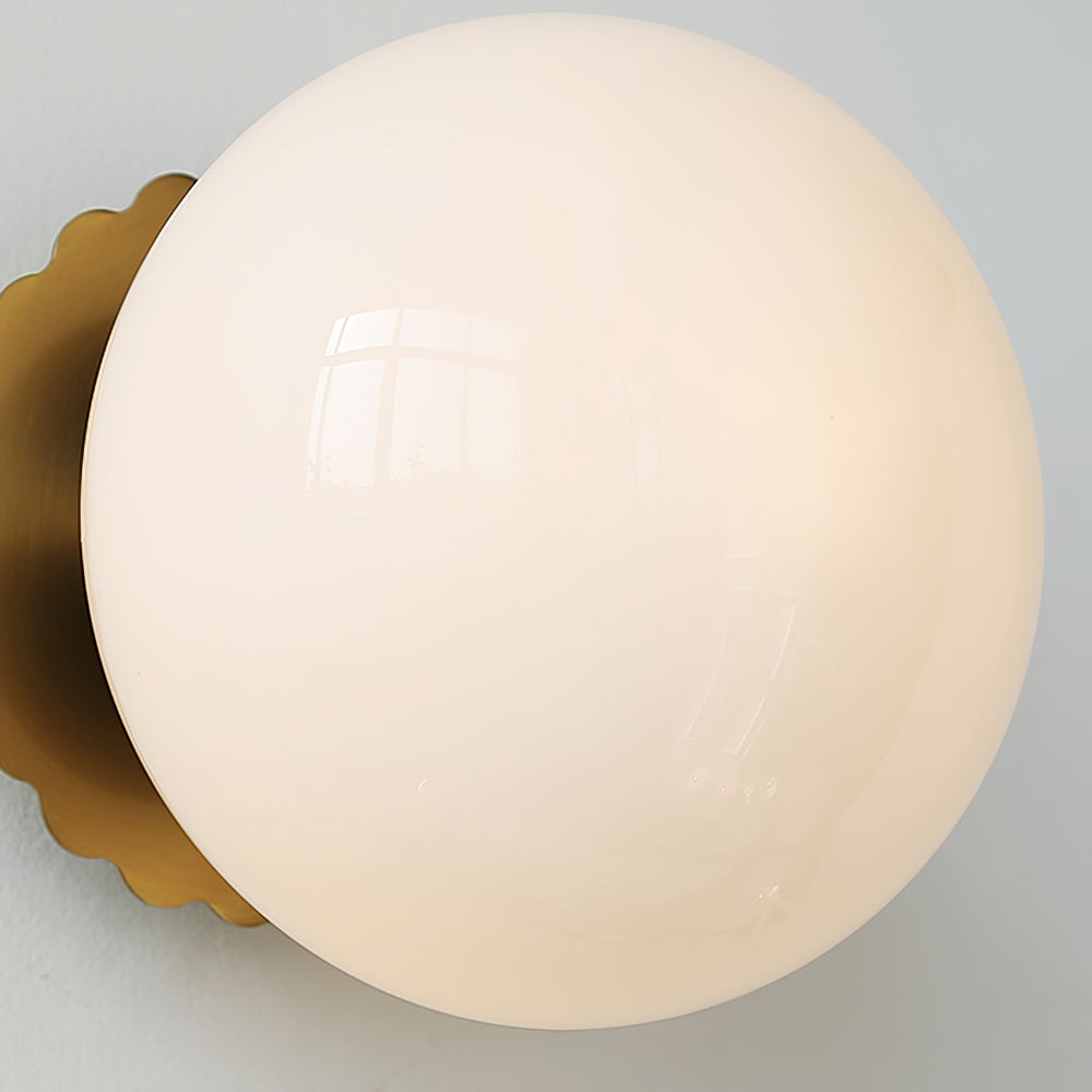 Mid-Century Modern Spherical-Disc Wall Sconce