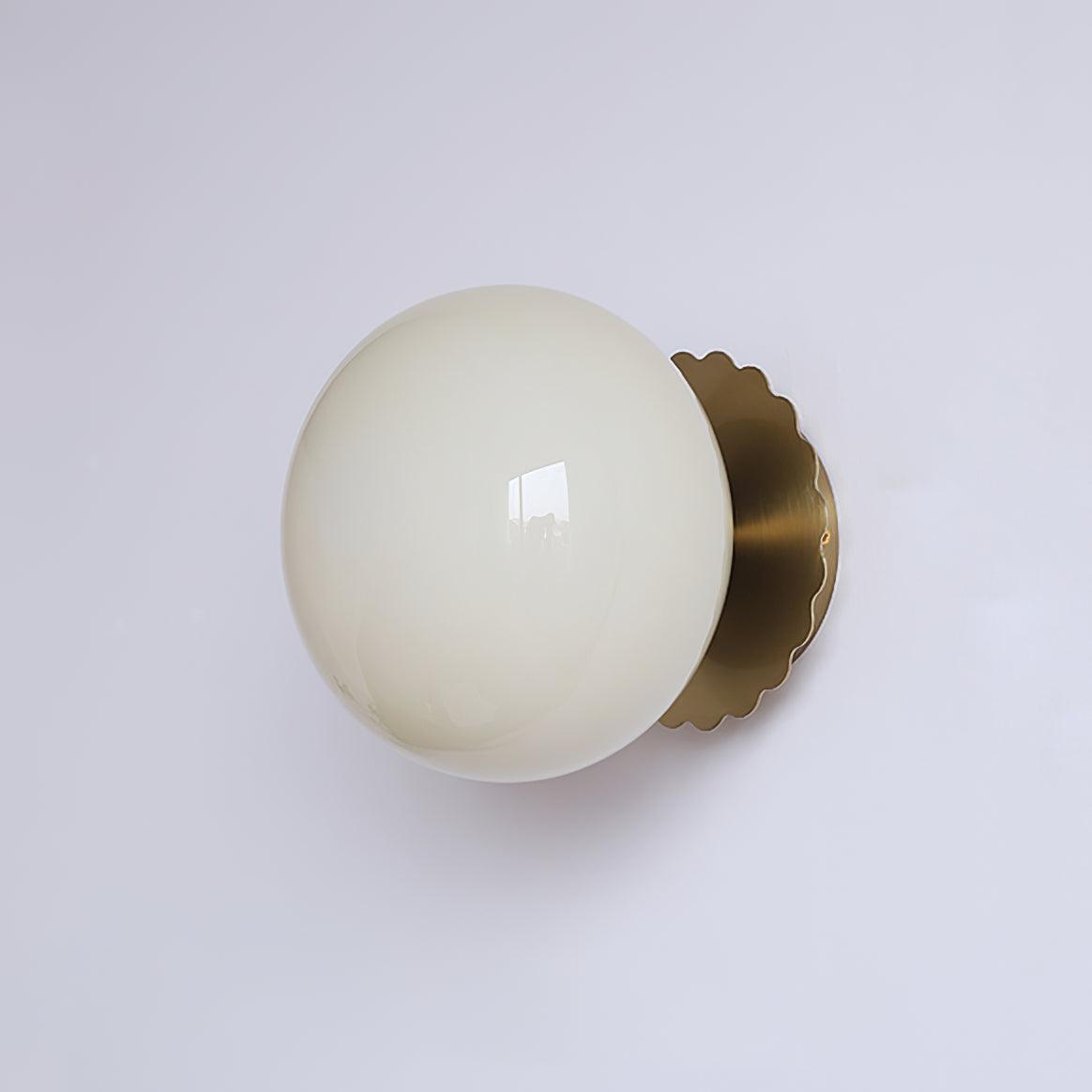 Mid-Century Modern Spherical-Disc Wall Sconce