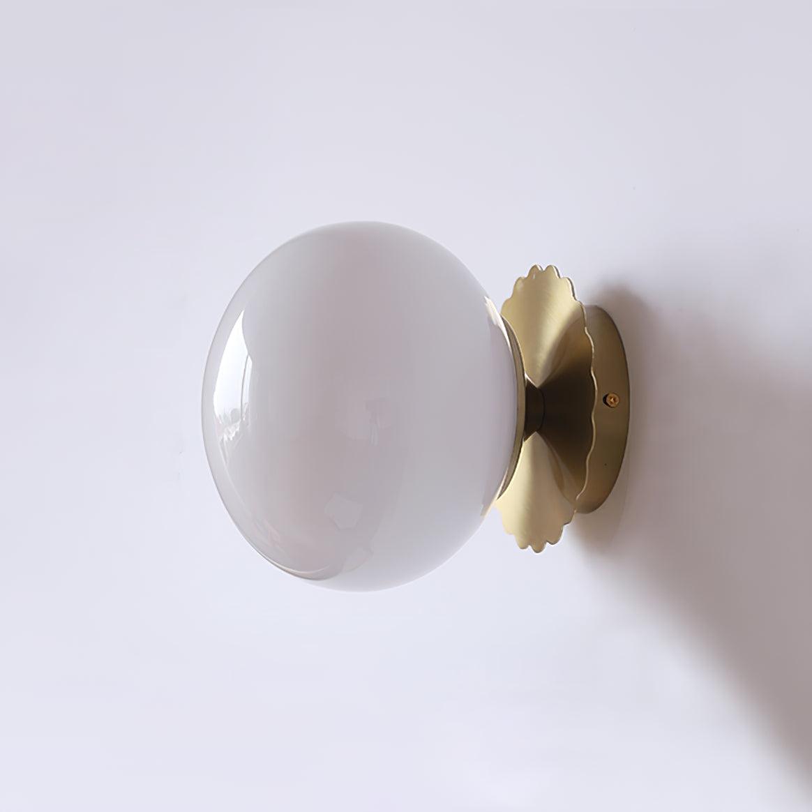 Mid-Century Modern Spherical-Disc Wall Sconce