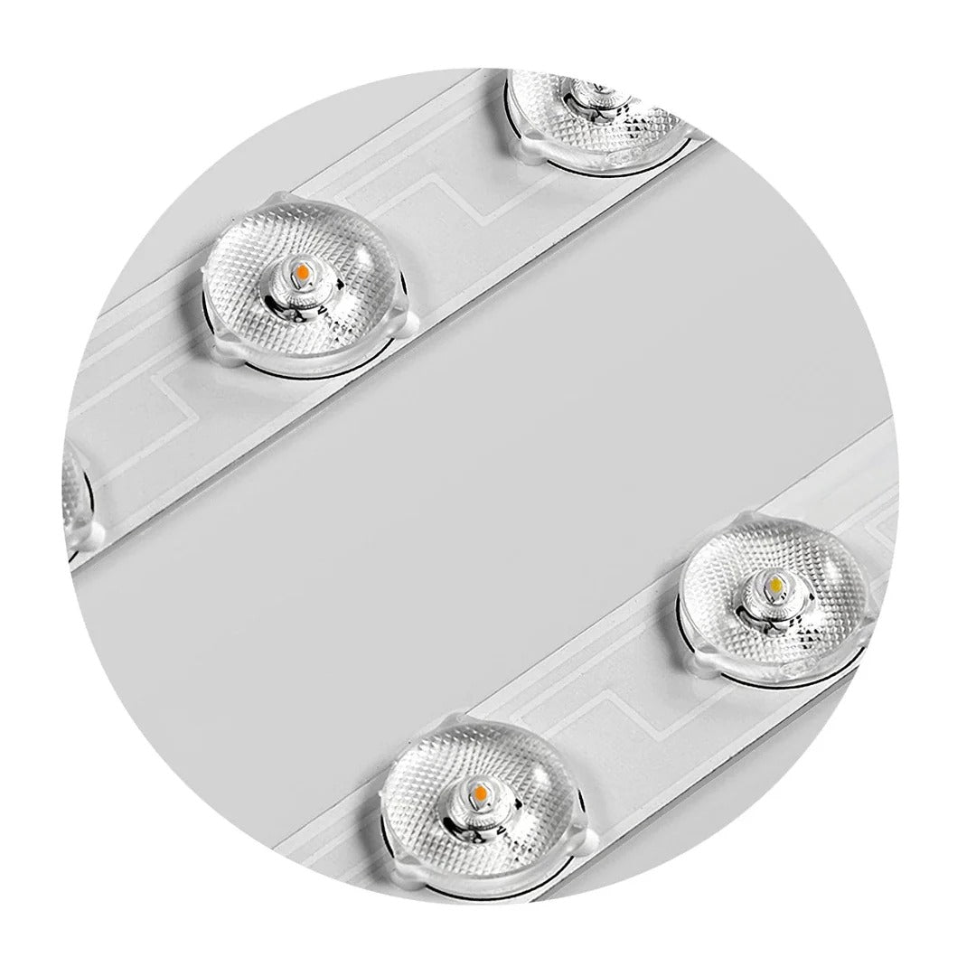 Art Deco Geometric-Round LED Flush Mount Fixture