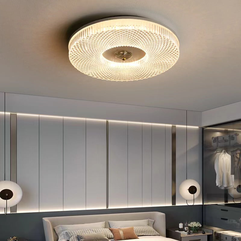 Art Deco Geometric-Round LED Flush Mount Fixture