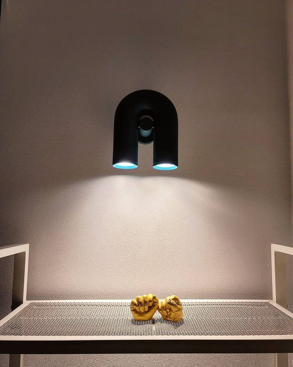 Minimalist U-Shaped Wall Sconce with Integrated LED