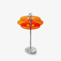 Bauhaus Table Lamp Featuring Aligned Acrylic Disks