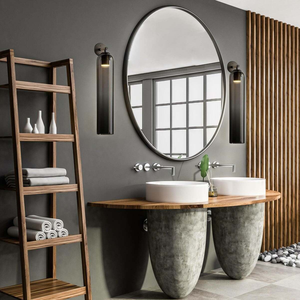 Scandinavian Cylindrical Wall Sconce Plug-In