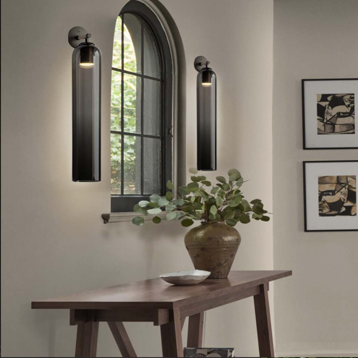 Scandinavian Cylindrical Wall Sconce Plug-In