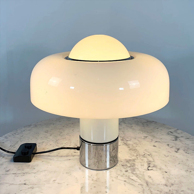 Mid-Century Modern Table Lamp – Hemispherical Shade