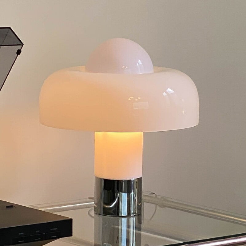 Mid-Century Modern Table Lamp – Hemispherical Shade