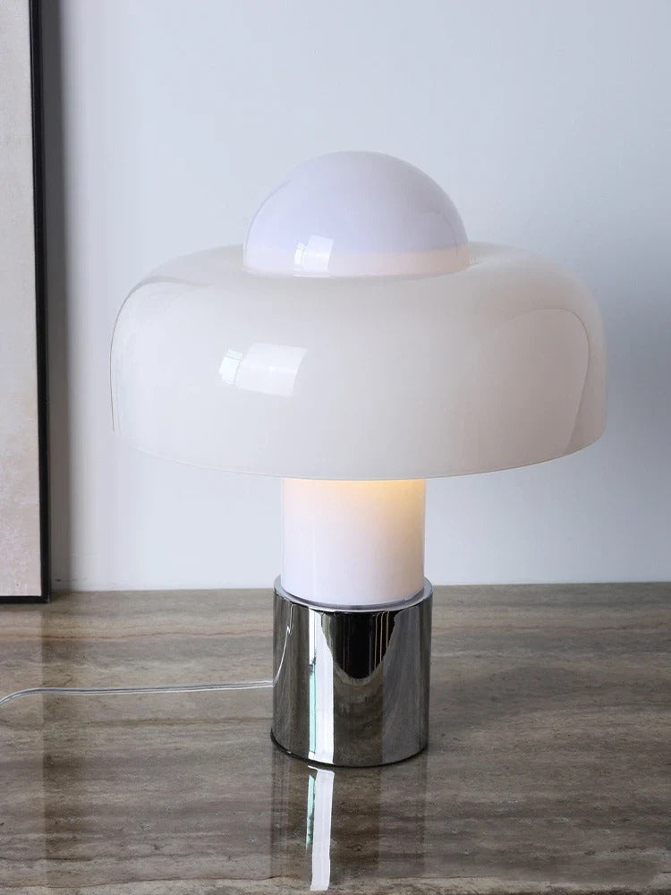 Mid-Century Modern Table Lamp – Hemispherical Shade