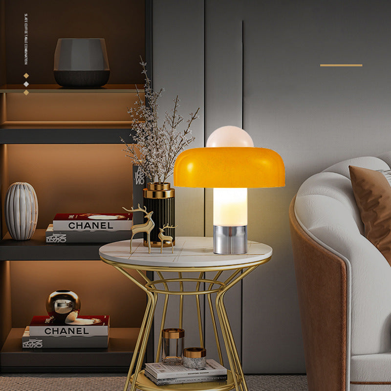 Mid-Century Modern Table Lamp – Hemispherical Shade