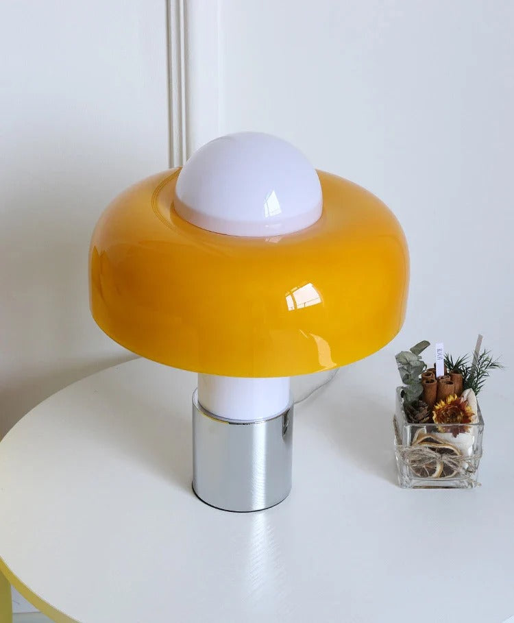 Mid-Century Modern Table Lamp – Hemispherical Shade