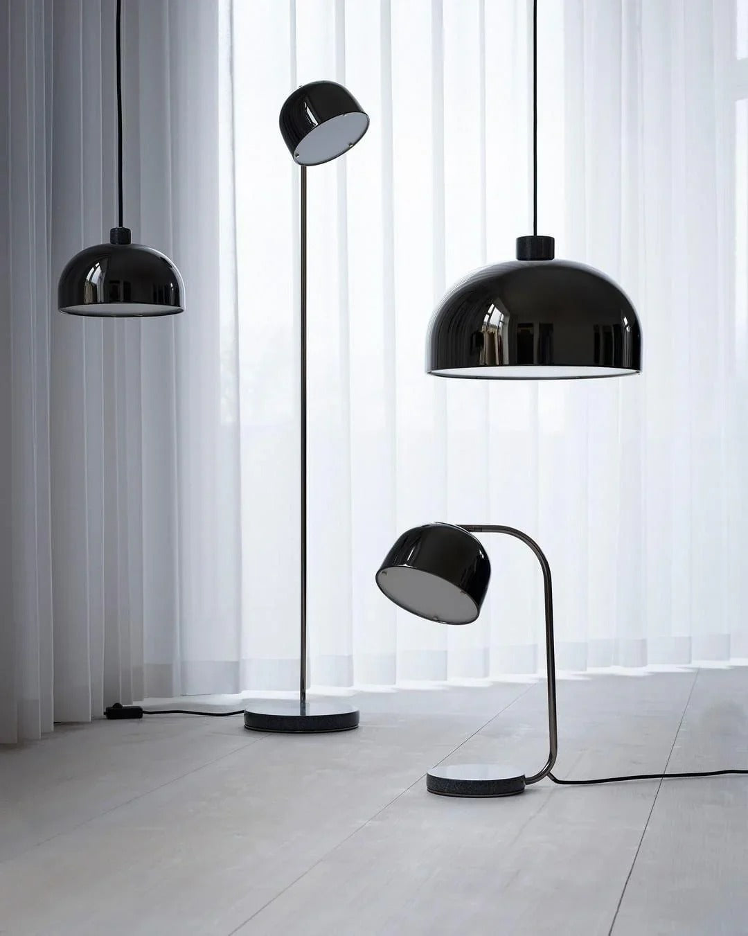 Modern Minimalist Table Lamp with Curved Dome