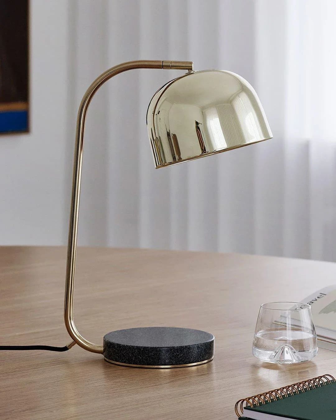 Modern Minimalist Table Lamp with Curved Dome