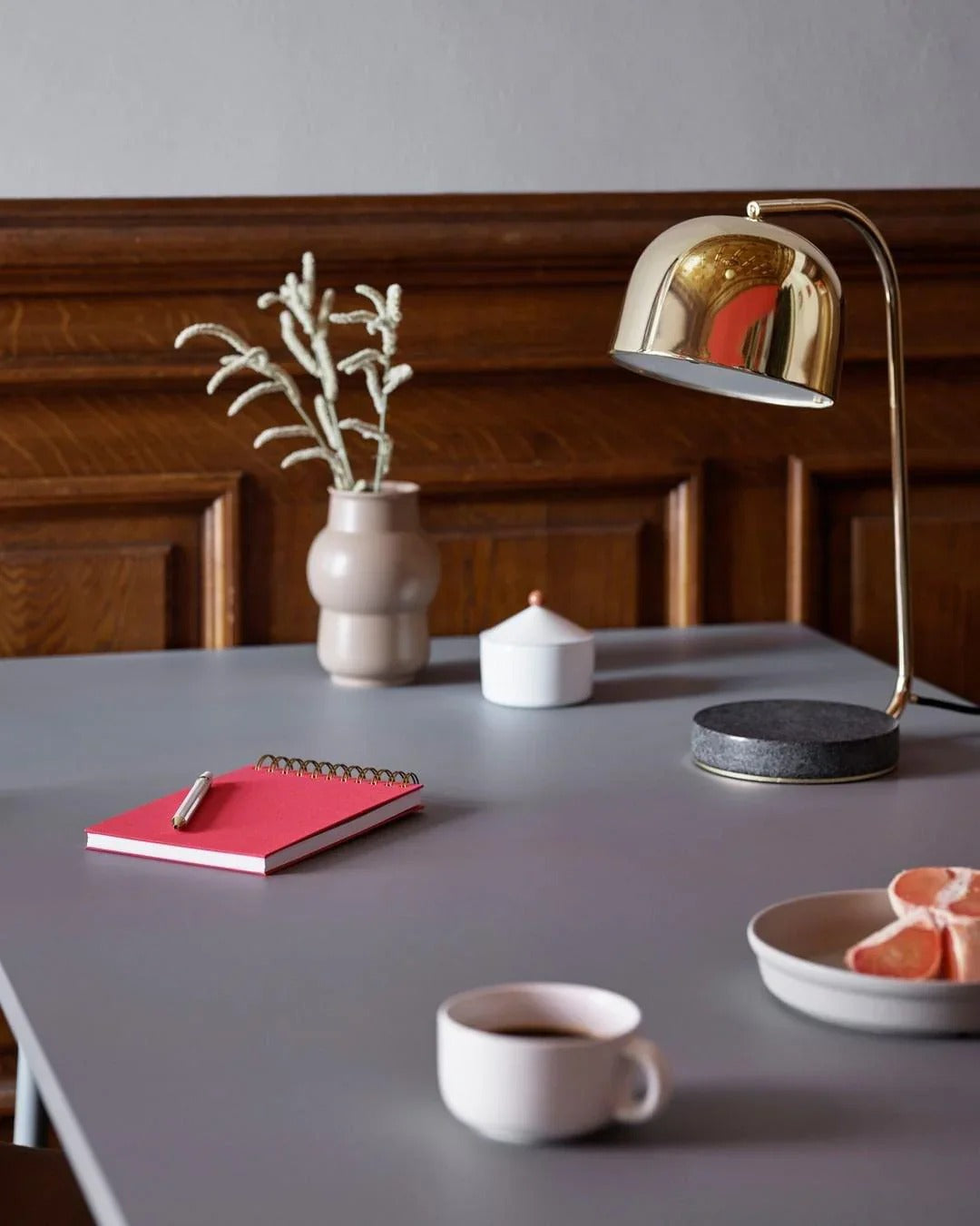 Modern Minimalist Table Lamp with Curved Dome