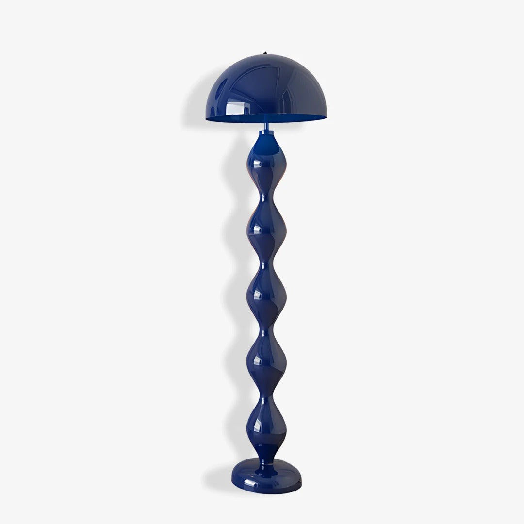 Modern Floor Lamp with Hemispherical Shade Design