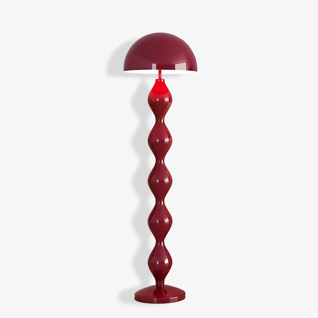 Modern Floor Lamp with Hemispherical Shade Design
