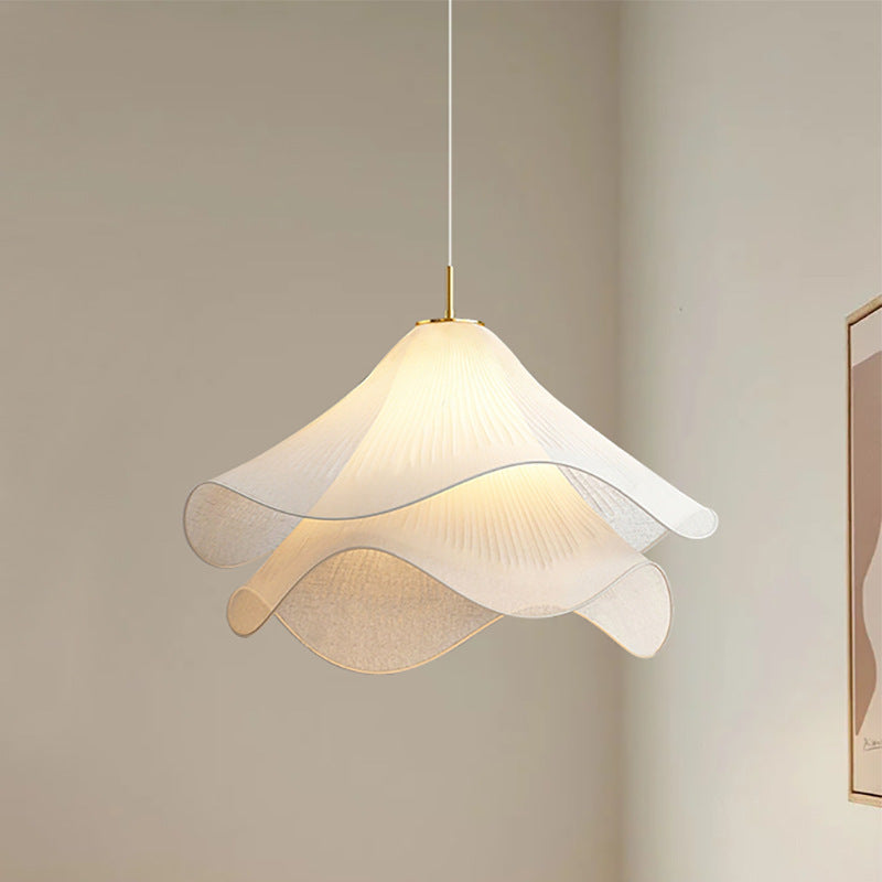 Japandi Multi-layered Undulating Pendant Light