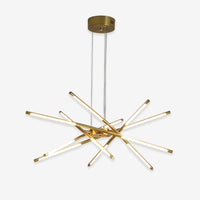 Contemporary Multi-Layered Radial LED Chandelier