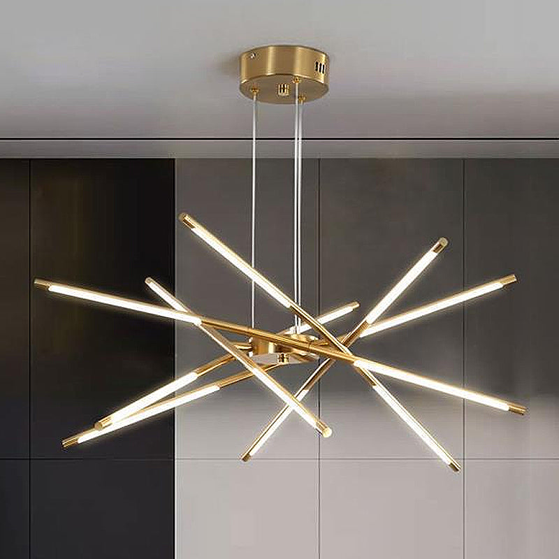 Contemporary Multi-Layered Radial LED Chandelier