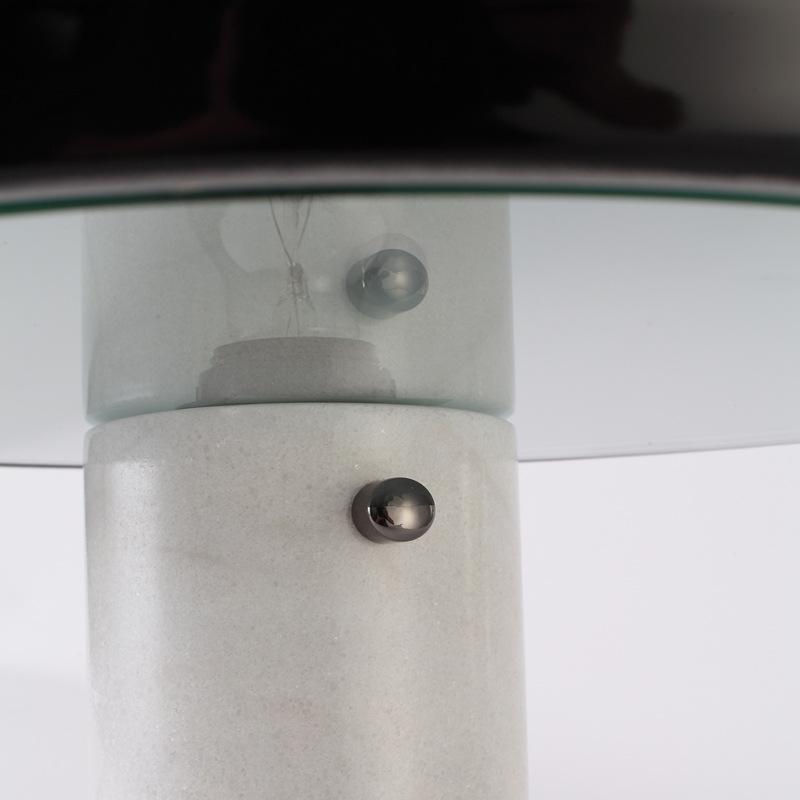 Minimalist Cylindrical Table Lamp with Dome Shade