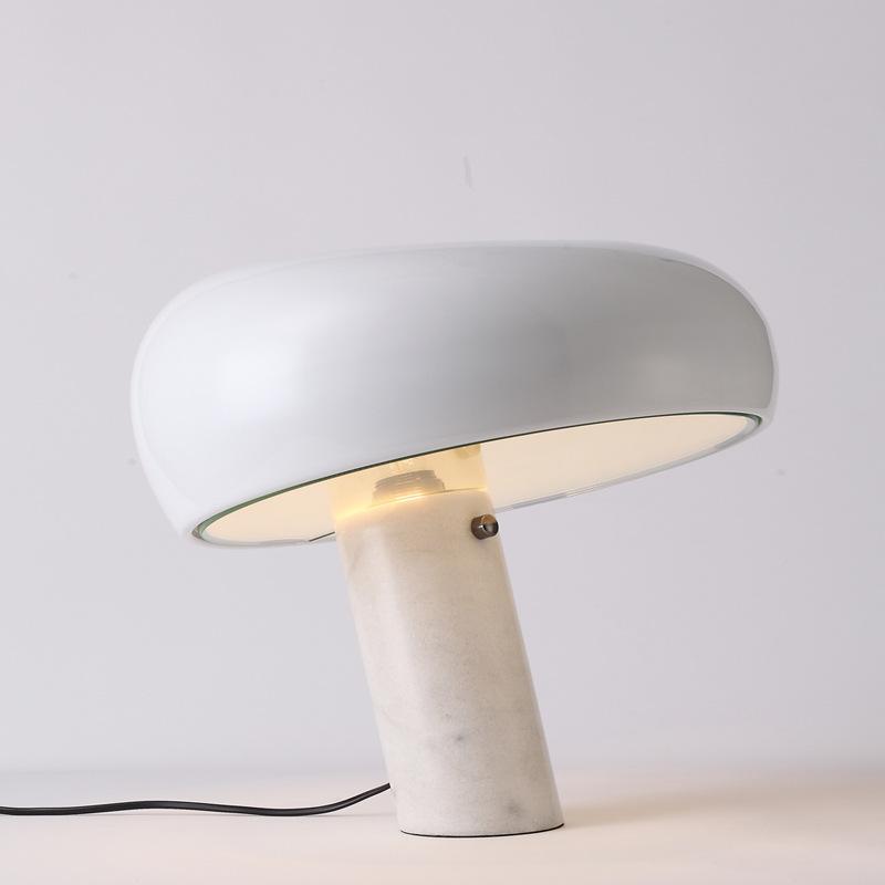 Minimalist Cylindrical Table Lamp with Dome Shade