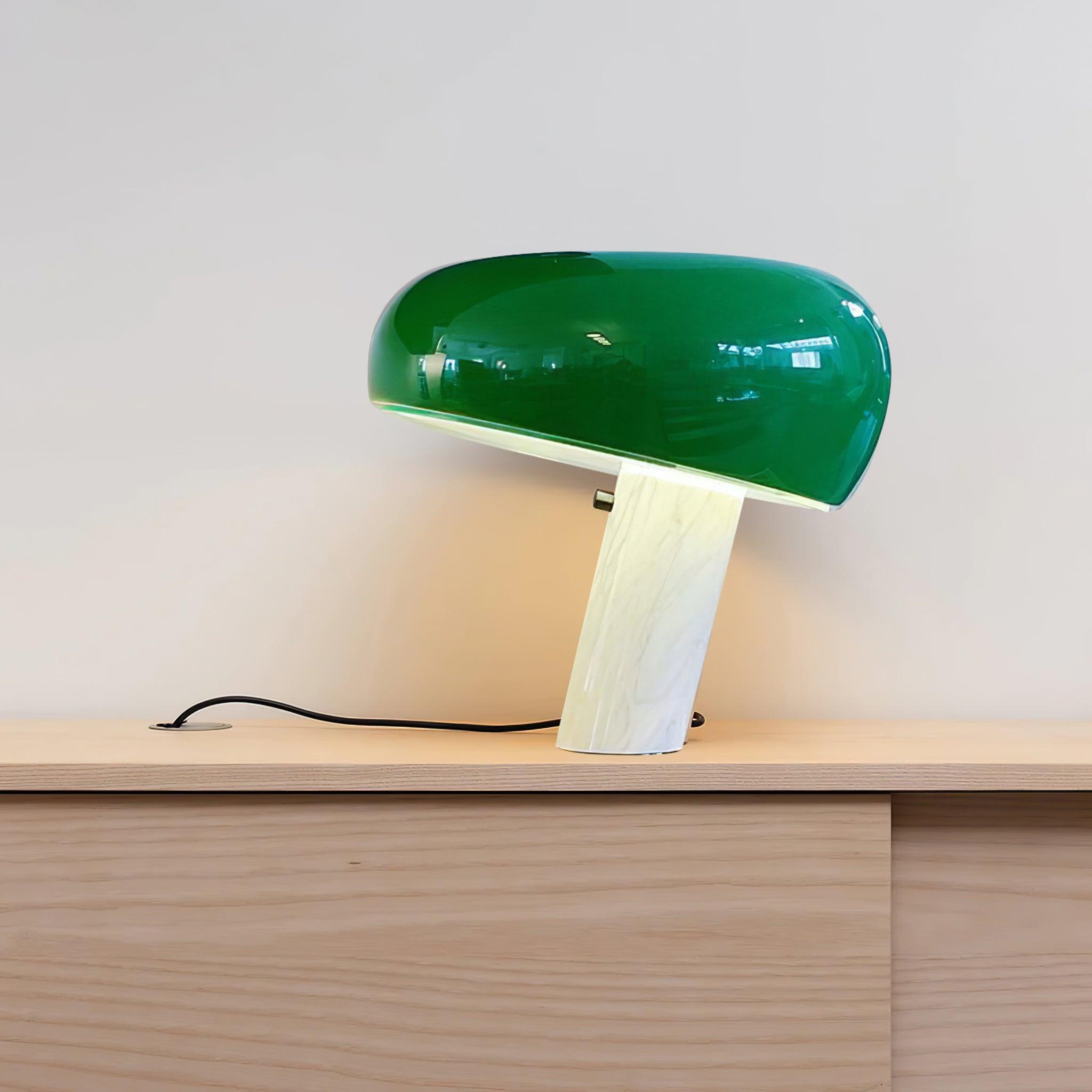 Minimalist Cylindrical Table Lamp with Dome Shade