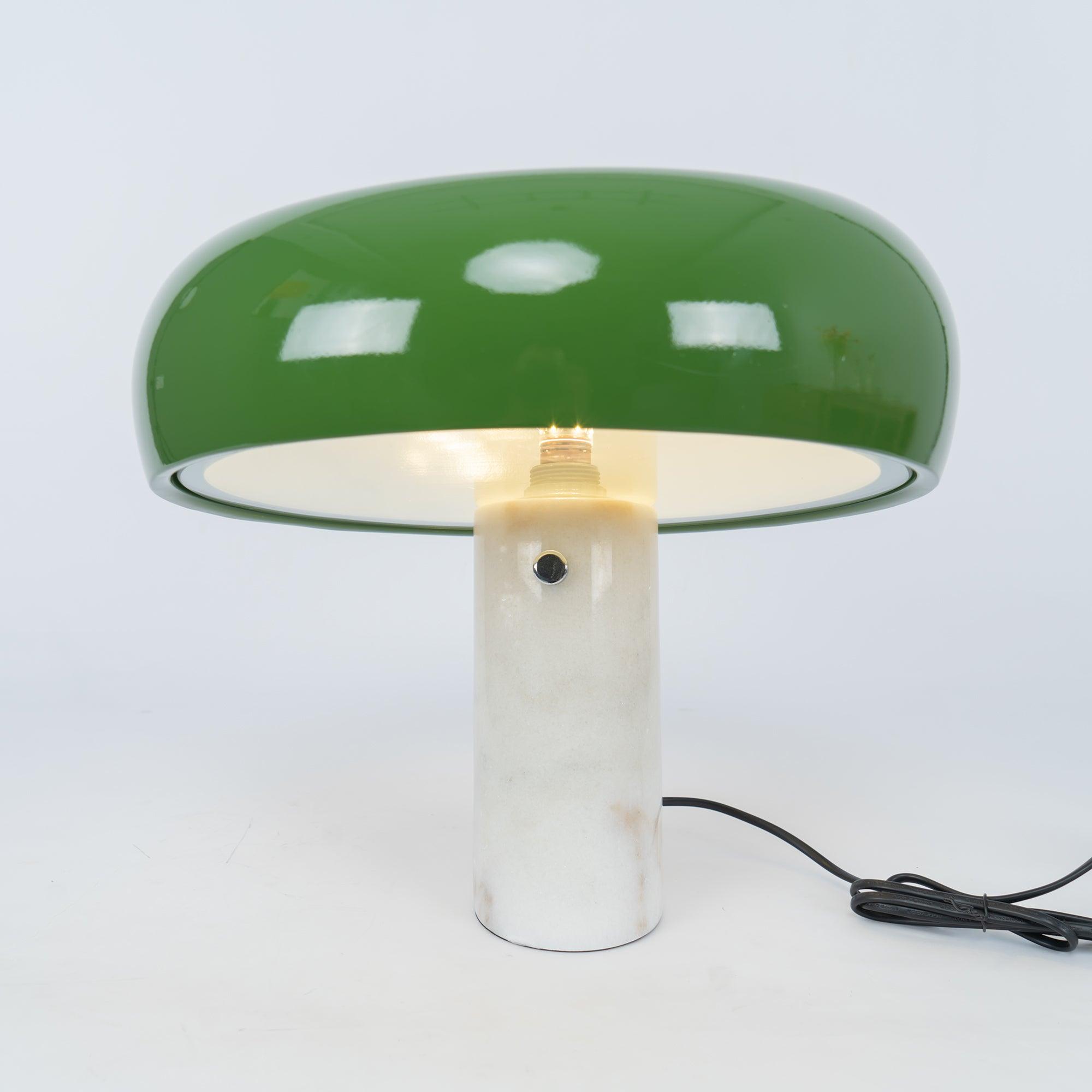 Minimalist Cylindrical Table Lamp with Dome Shade