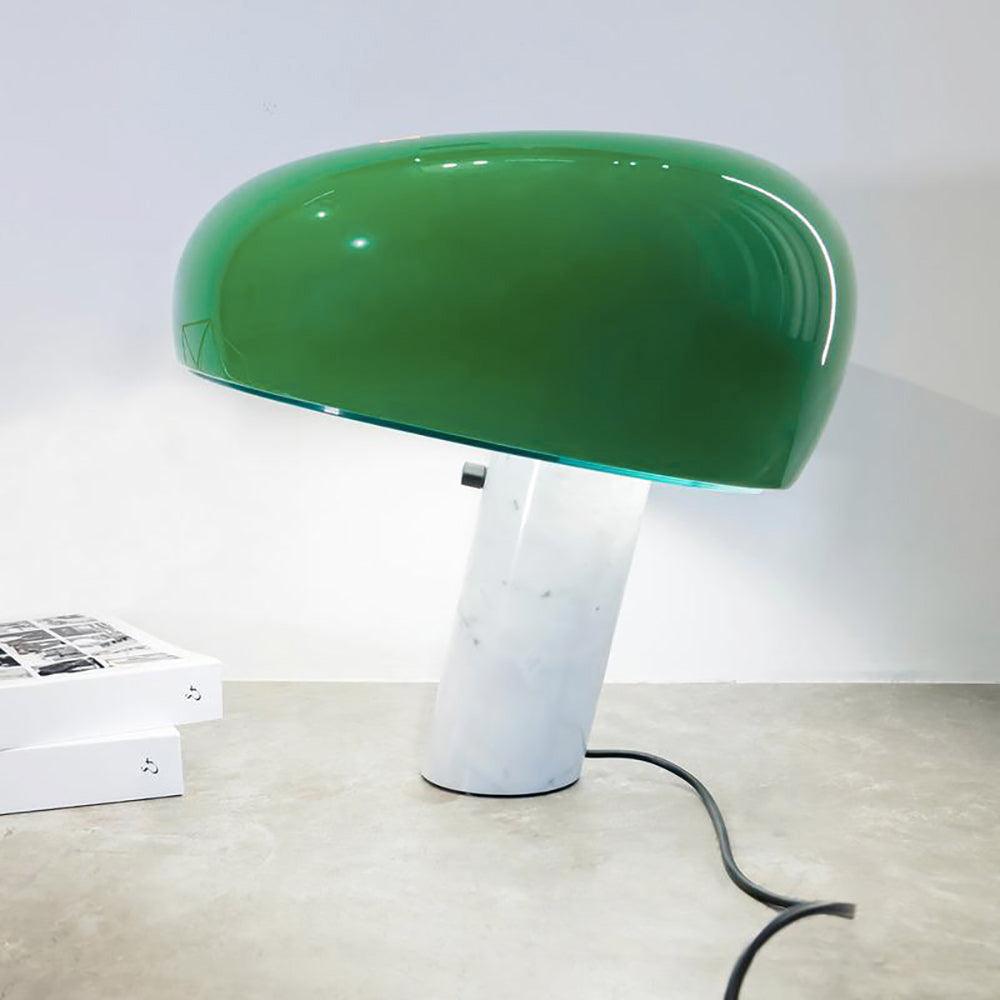 Minimalist Cylindrical Table Lamp with Dome Shade