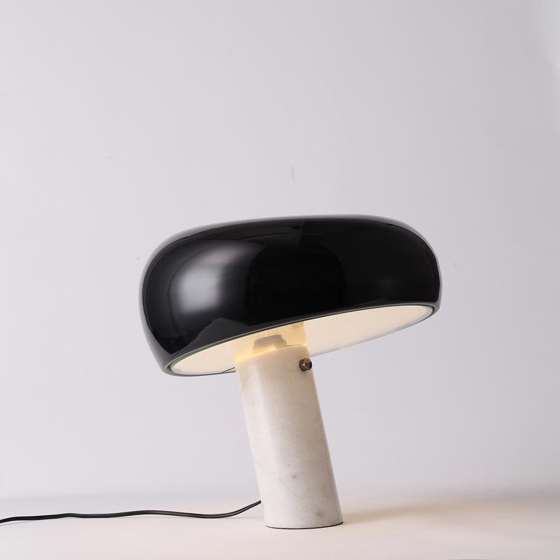 Minimalist Cylindrical Table Lamp with Dome Shade