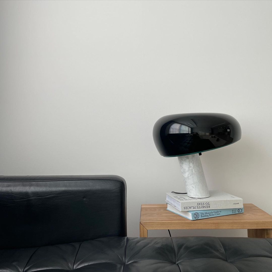 Minimalist Cylindrical Table Lamp with Dome Shade