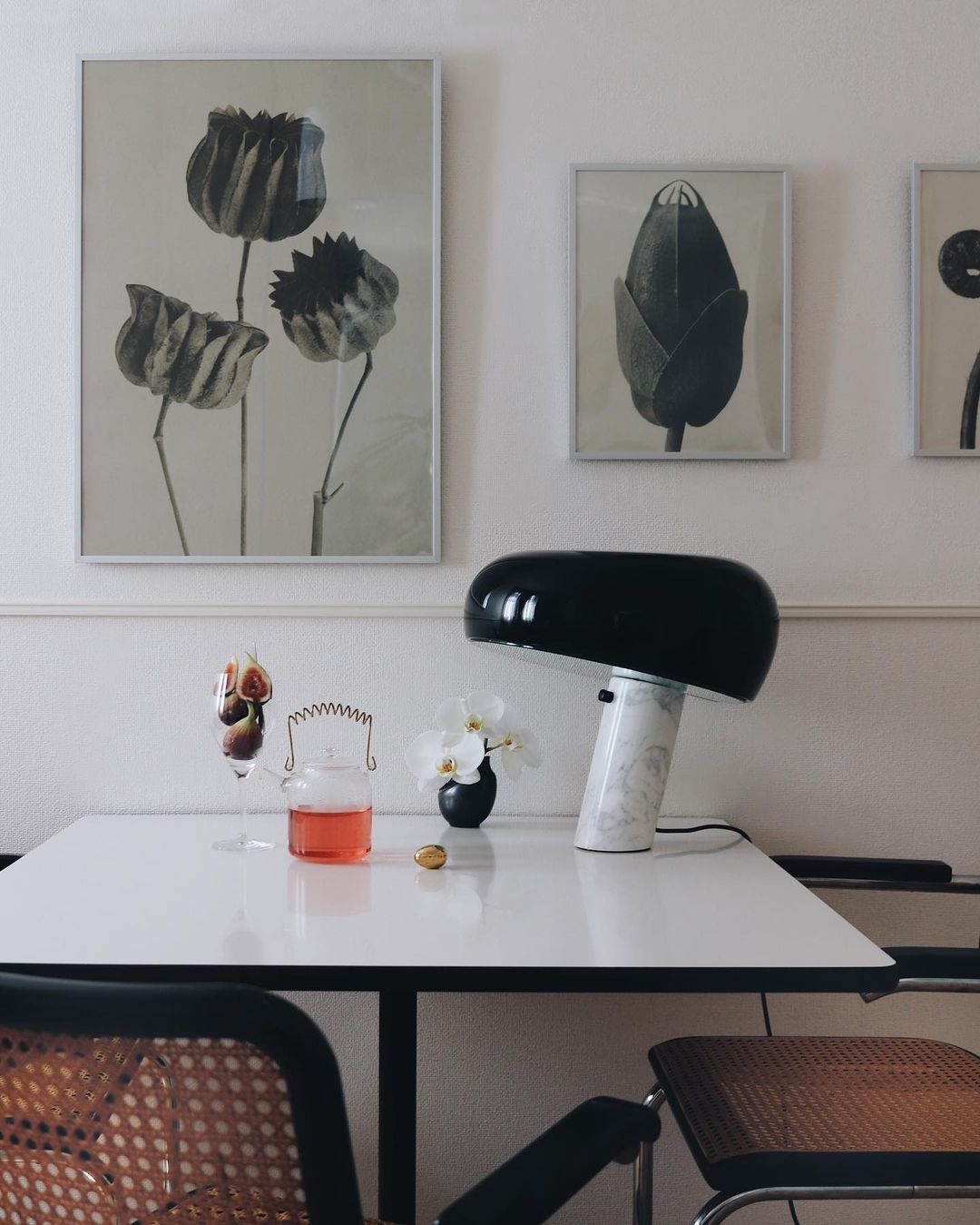 Minimalist Cylindrical Table Lamp with Dome Shade