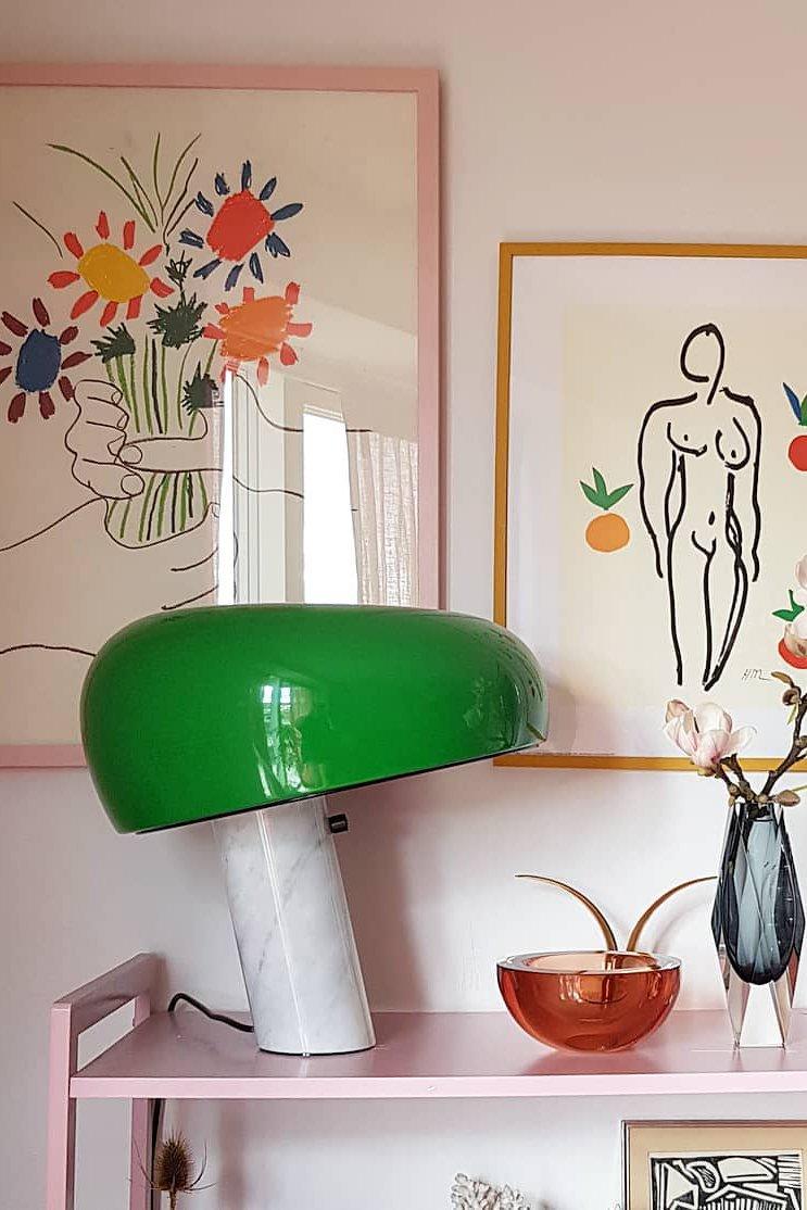 Minimalist Cylindrical Table Lamp with Dome Shade
