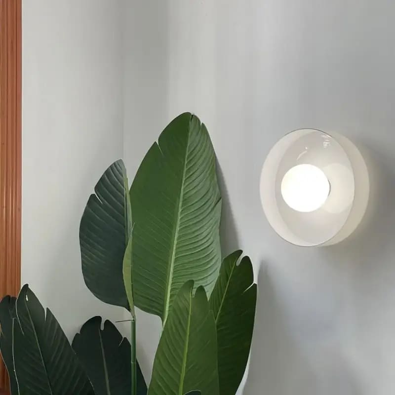 Minimalist Semi-Flush Mount Light with Hemisphere