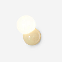 Minimalist Intersecting Spherical Wall Sconce