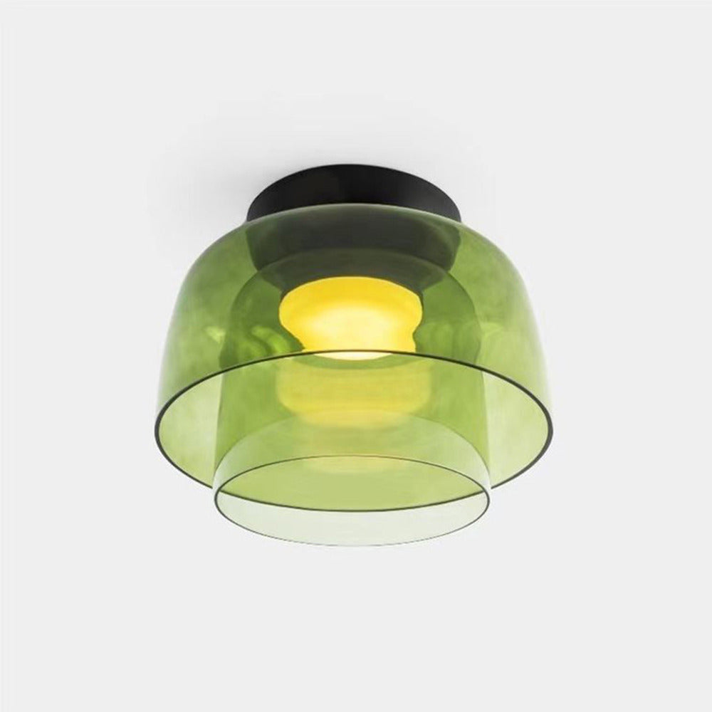 Minimalist Flush Mount Layered Dome LED Light