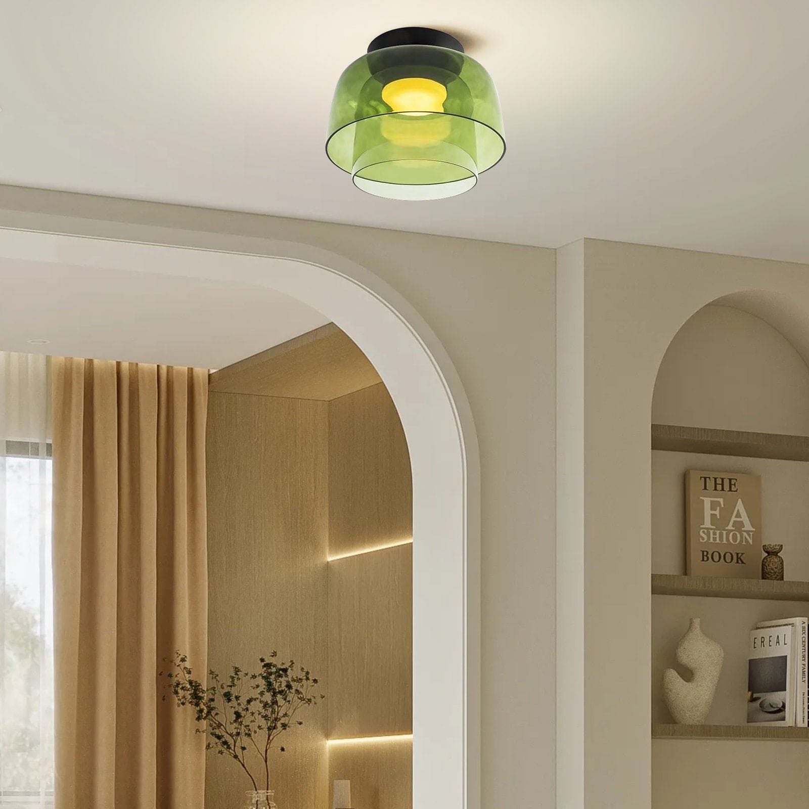 Minimalist Flush Mount Layered Dome LED Light