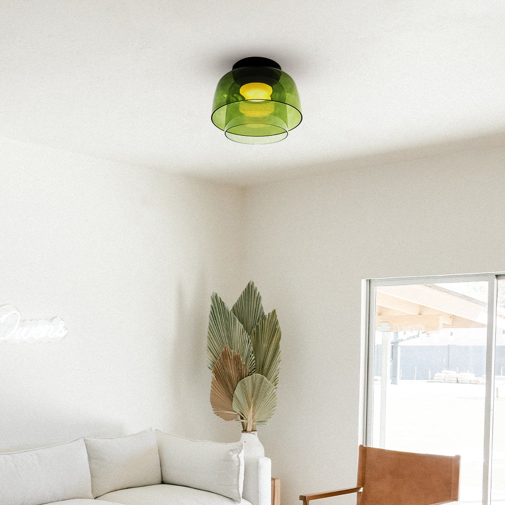 Minimalist Flush Mount Layered Dome LED Light