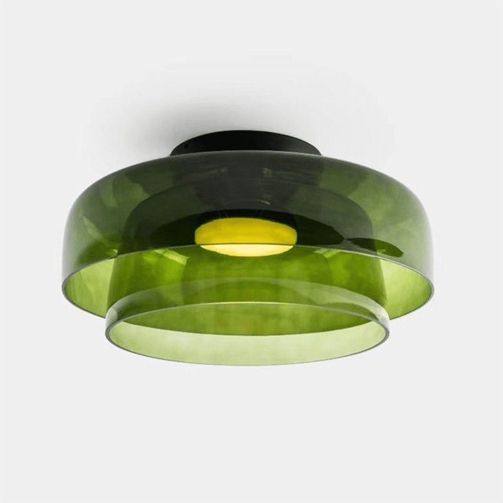 Minimalist Flush Mount Layered Dome LED Light