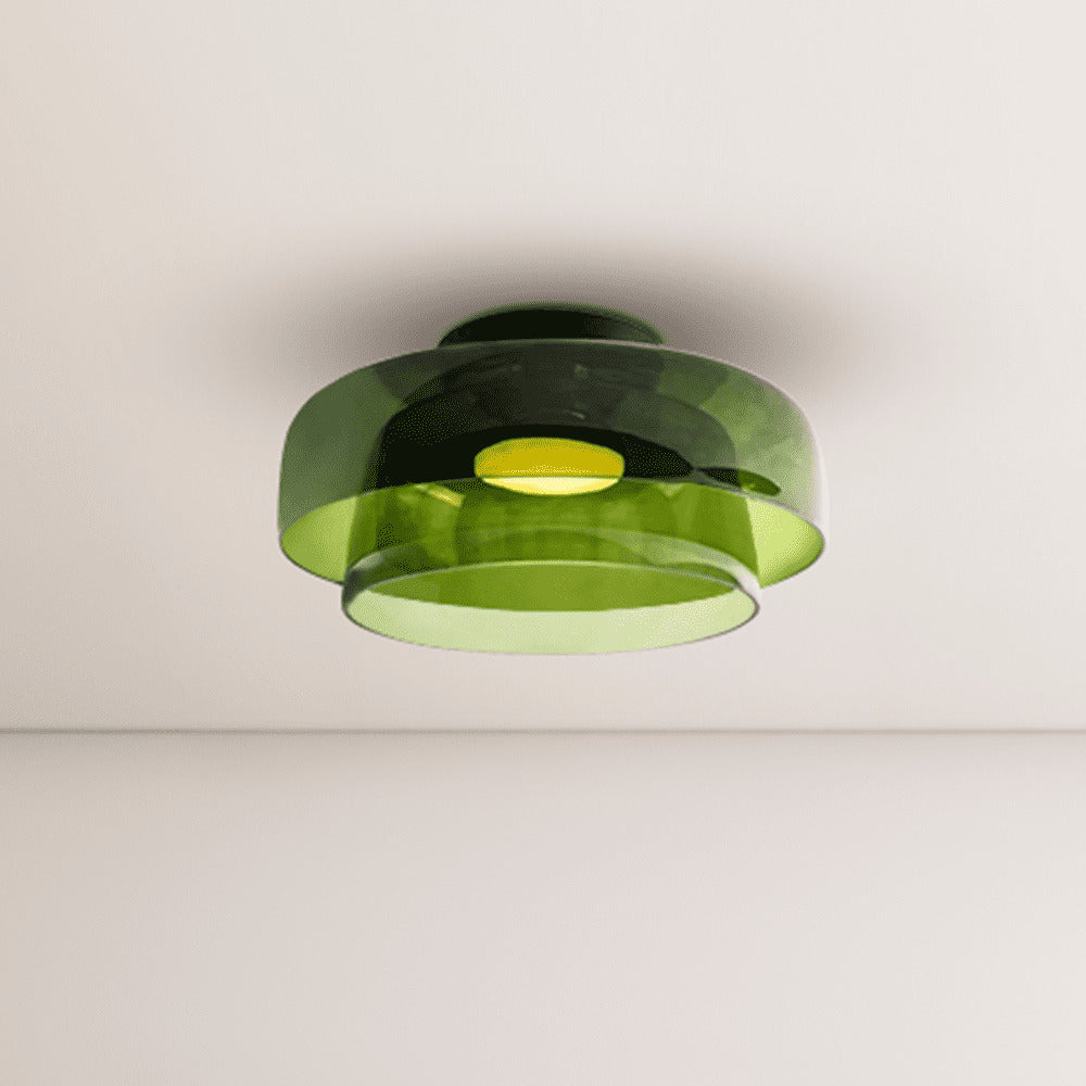 Minimalist Flush Mount Layered Dome LED Light