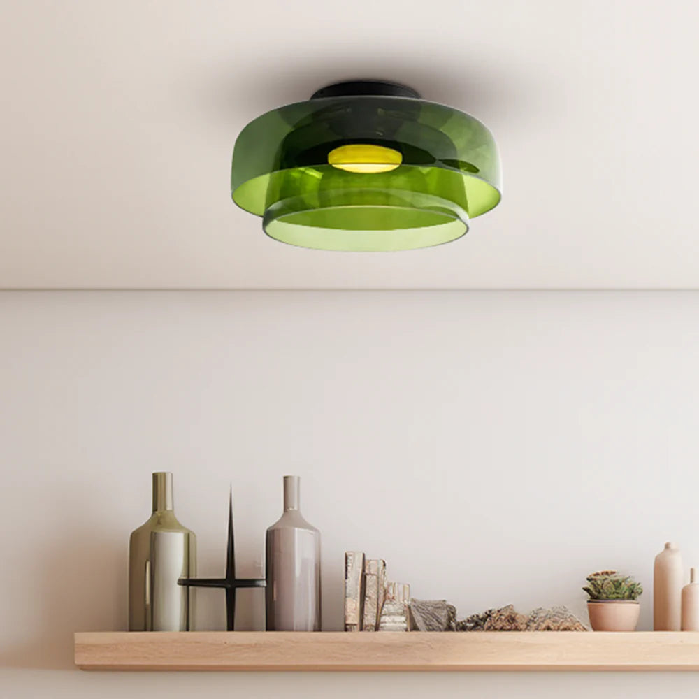 Minimalist Flush Mount Layered Dome LED Light