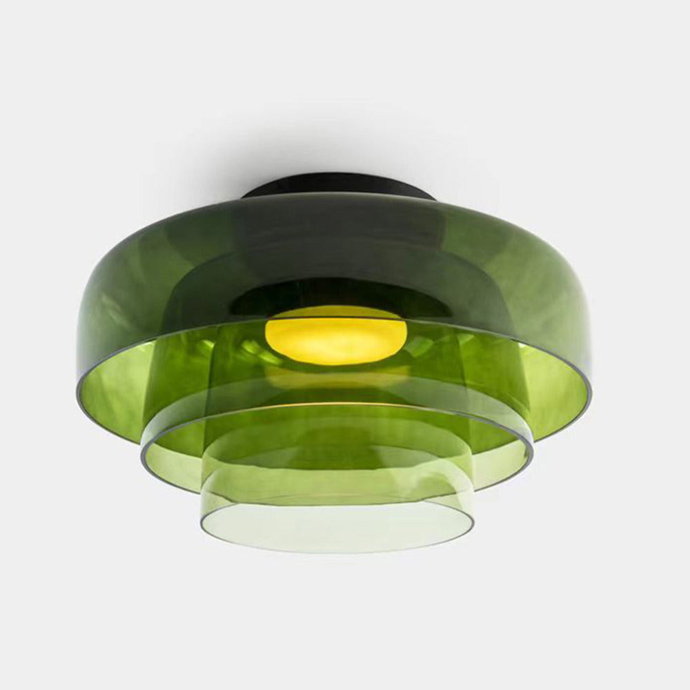 Minimalist Flush Mount Layered Dome LED Light