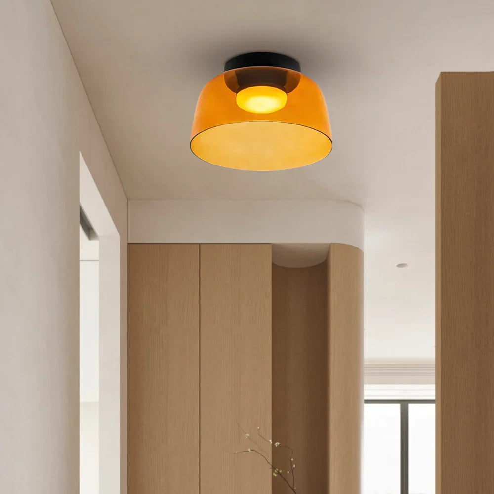 Minimalist Flush Mount Layered Dome LED Light
