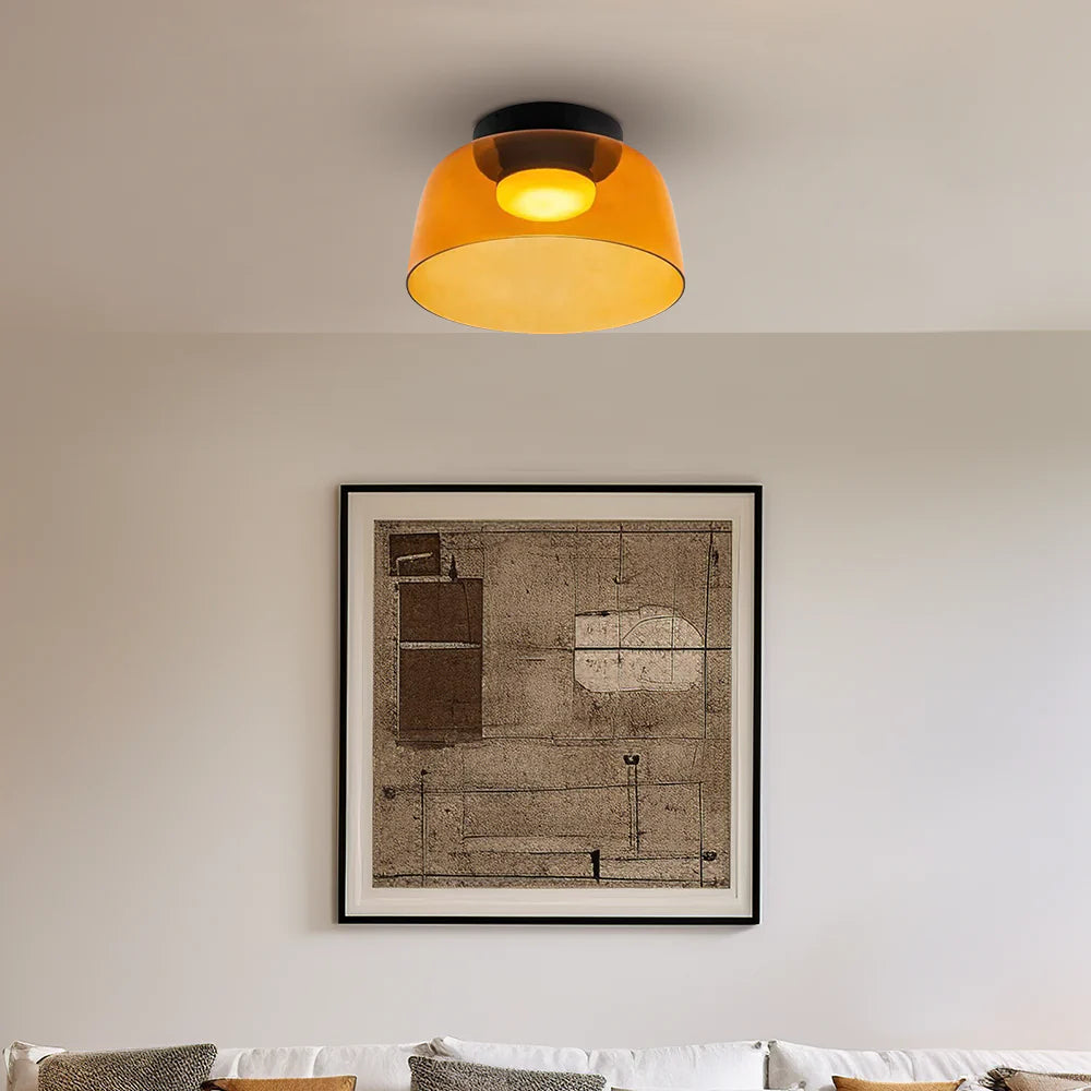 Minimalist Flush Mount Layered Dome LED Light