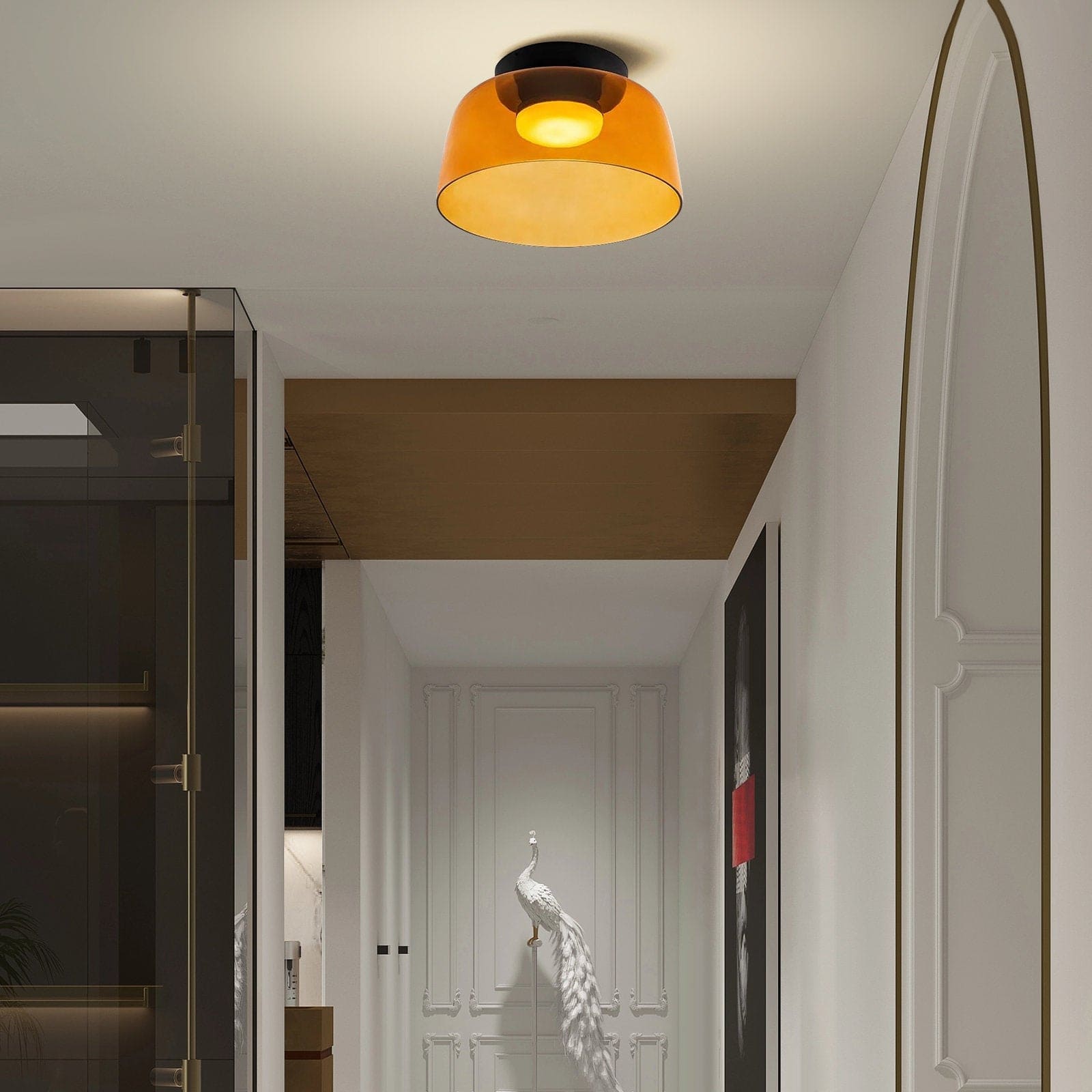 Minimalist Flush Mount Layered Dome LED Light