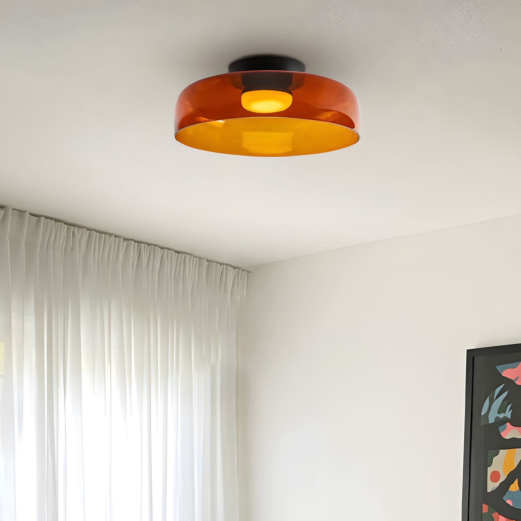 Minimalist Flush Mount Layered Dome LED Light